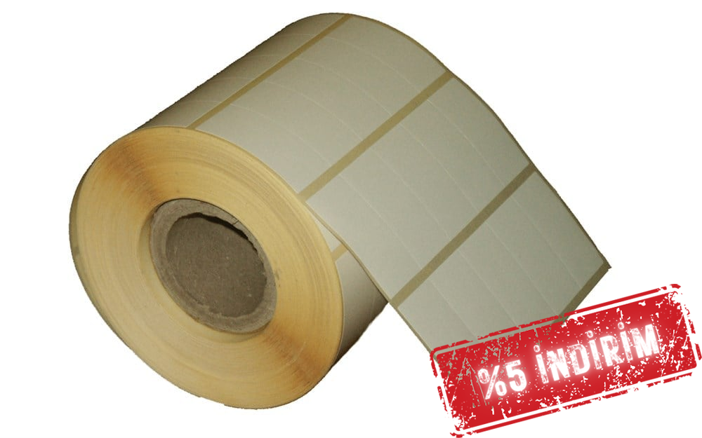 Vellum Etiket 20mm X 40mm 5li Wax Ribon gerekir