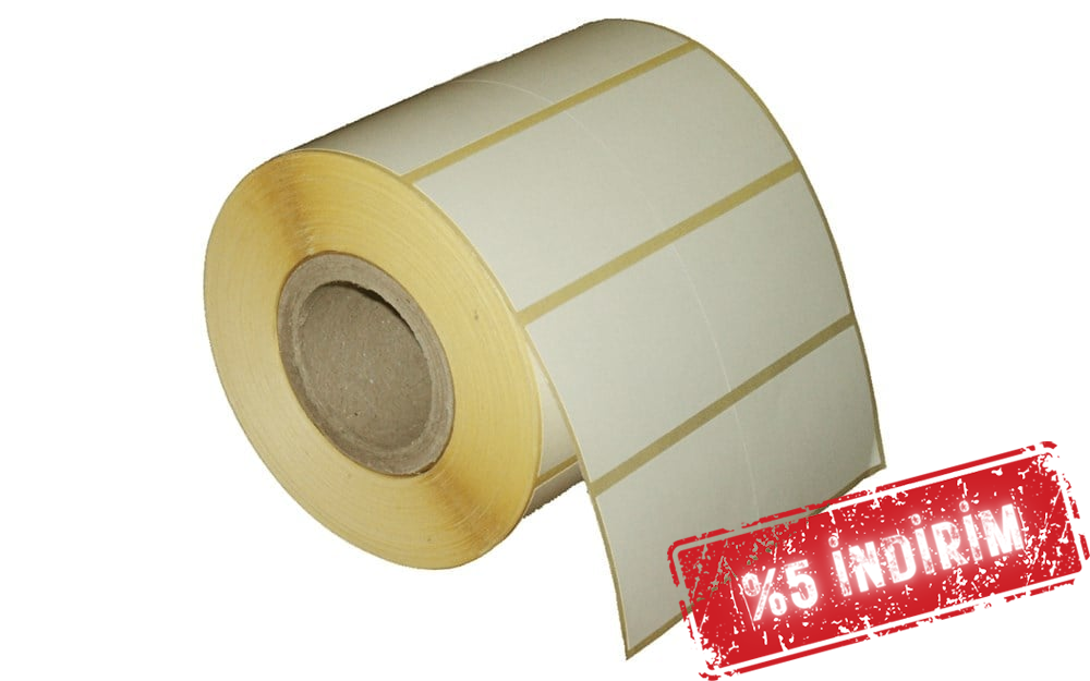 Vellum Etiket 50mm X 25mm_2li Wax Ribon gerekir