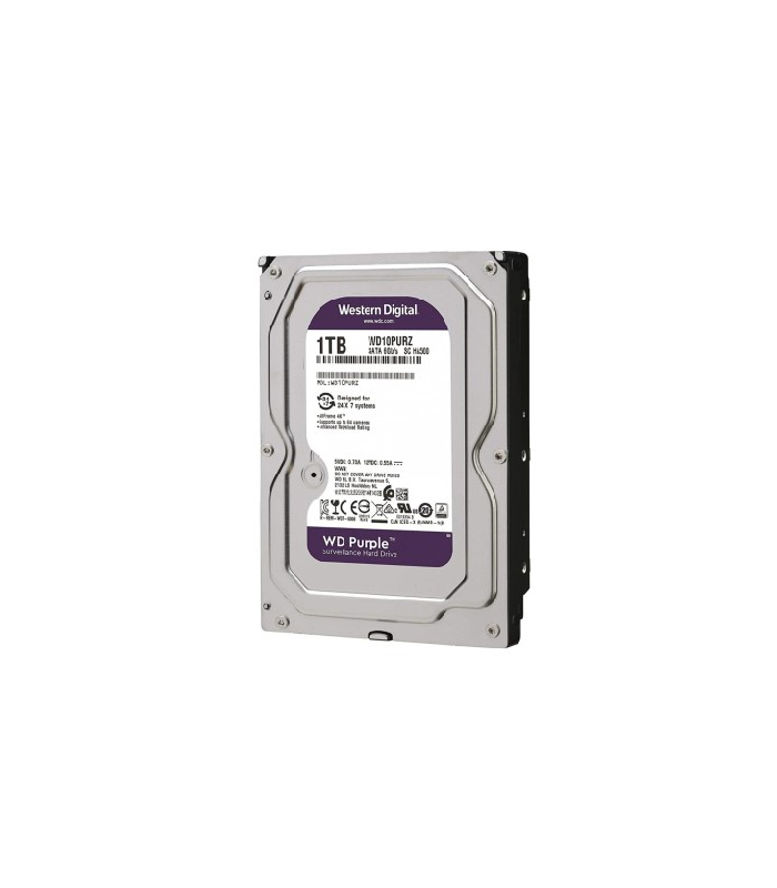 WD 1 TB HDD 3.5 SATA 64MB PURPLE WD10PURZ 7X24