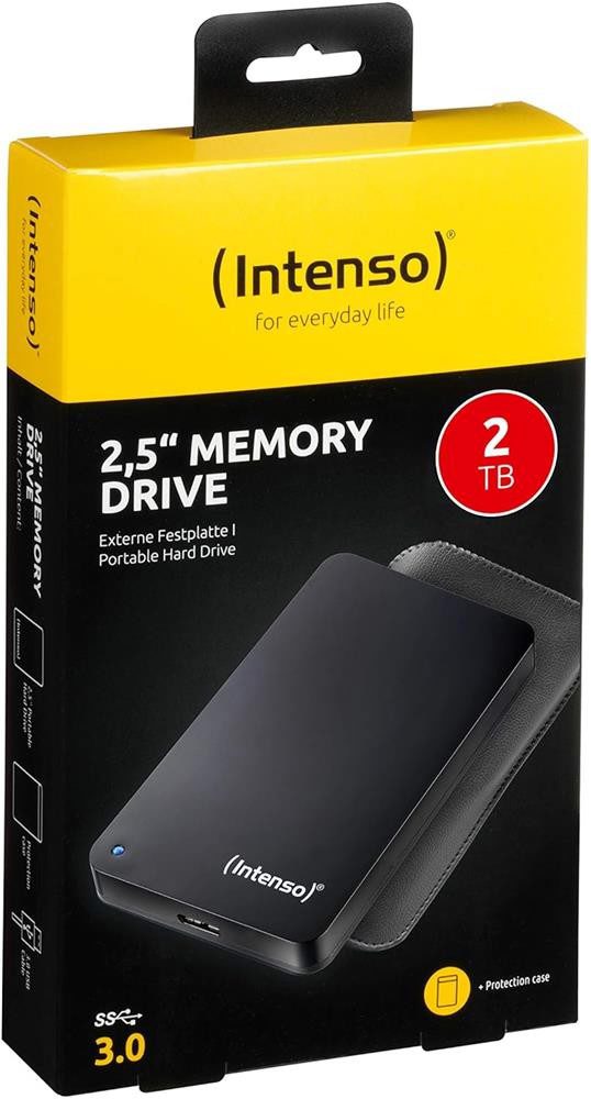 2TB Intenso 2.5" USB 3.0 (Deri Taşıma Kılıfı) Taşınabilir Harddisk