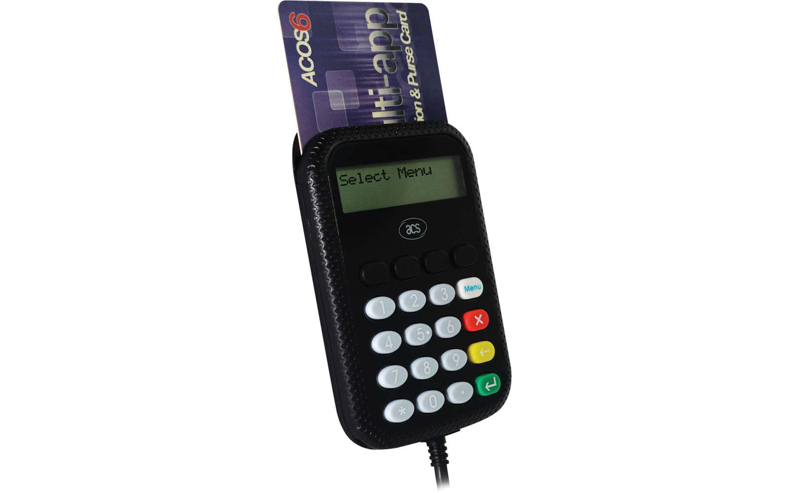 ACS APG 8201-B2 PinPad+LCD Temaslı Kart Okuyucu+Kodlayıcı
