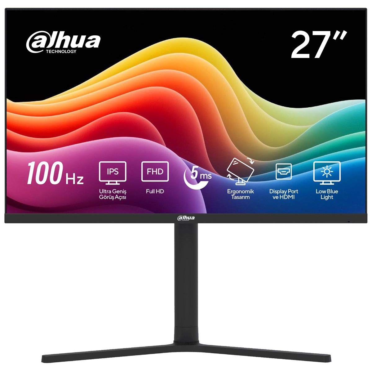 Dahua 27" LM27-B201A 1920x1080 5MS 100Hz IPS DP/HDMI/VGA +VESA +PIVOT Monitör