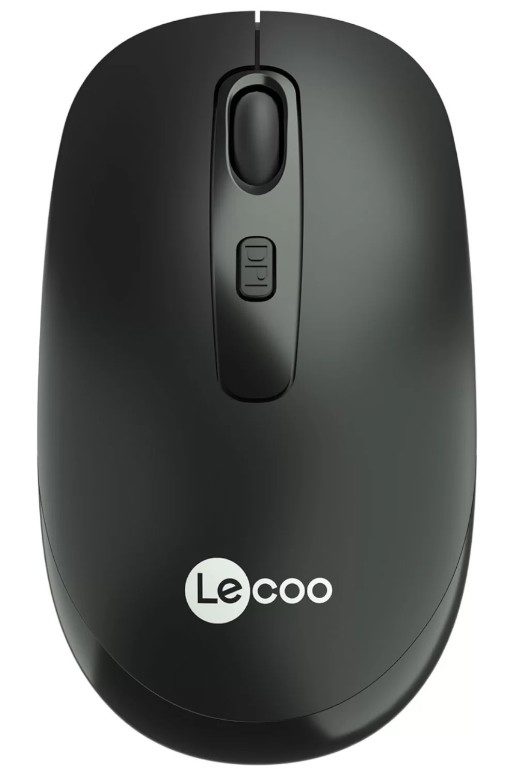 Lenovo Lecoo WS205 Nano Alıcılı Kablosuz 1600 DPI Siyah 4 Tuş Mouse