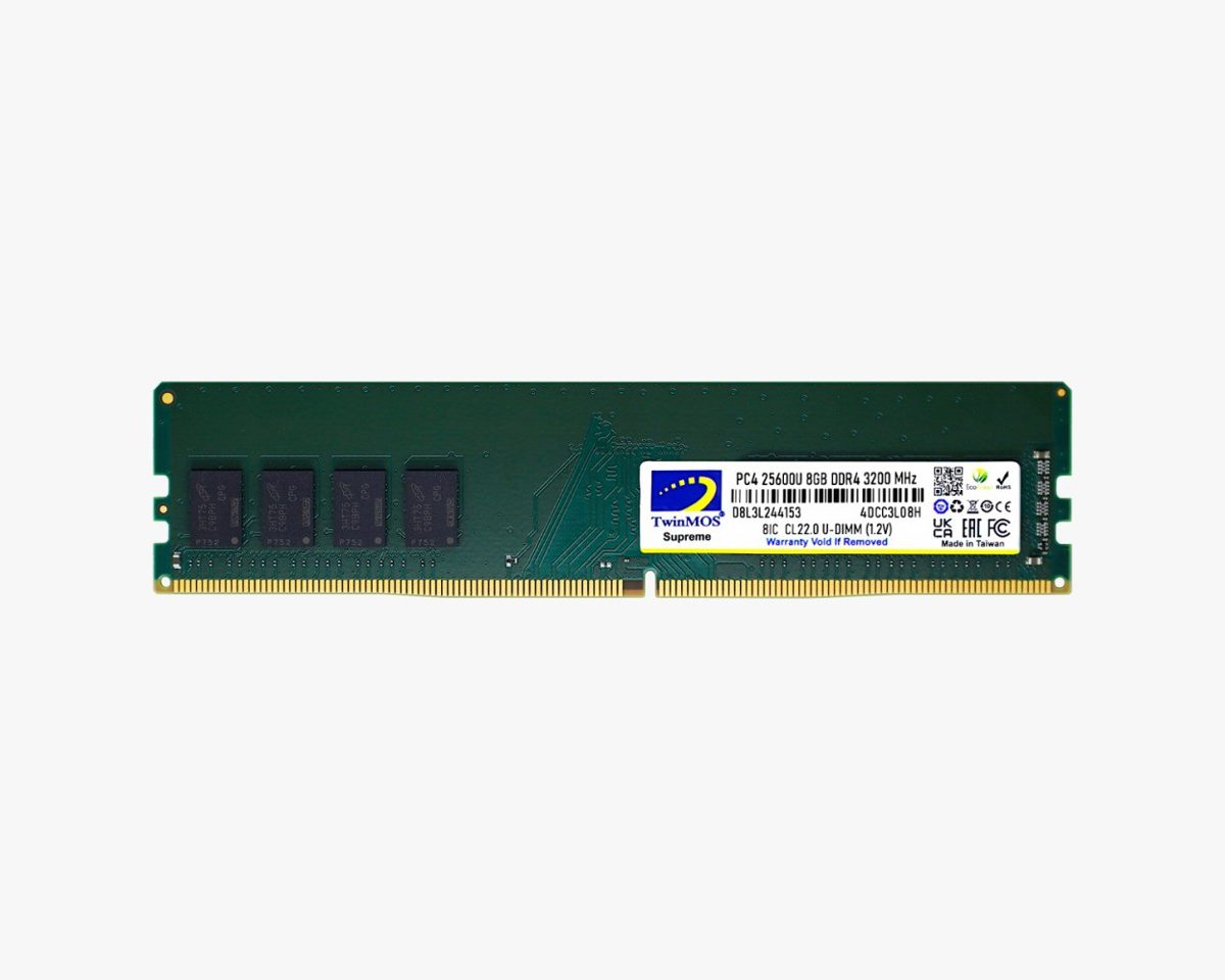 8GB TwinMOS DDR4 3200MHz (MDD48GB3200D) PC Ram