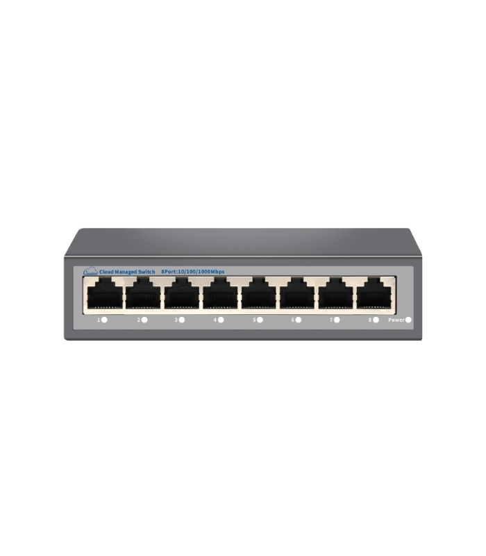 NVC-HIS218G 8 PORT FULL GIGA CLOUD NON POE ETHERNET SWITCH