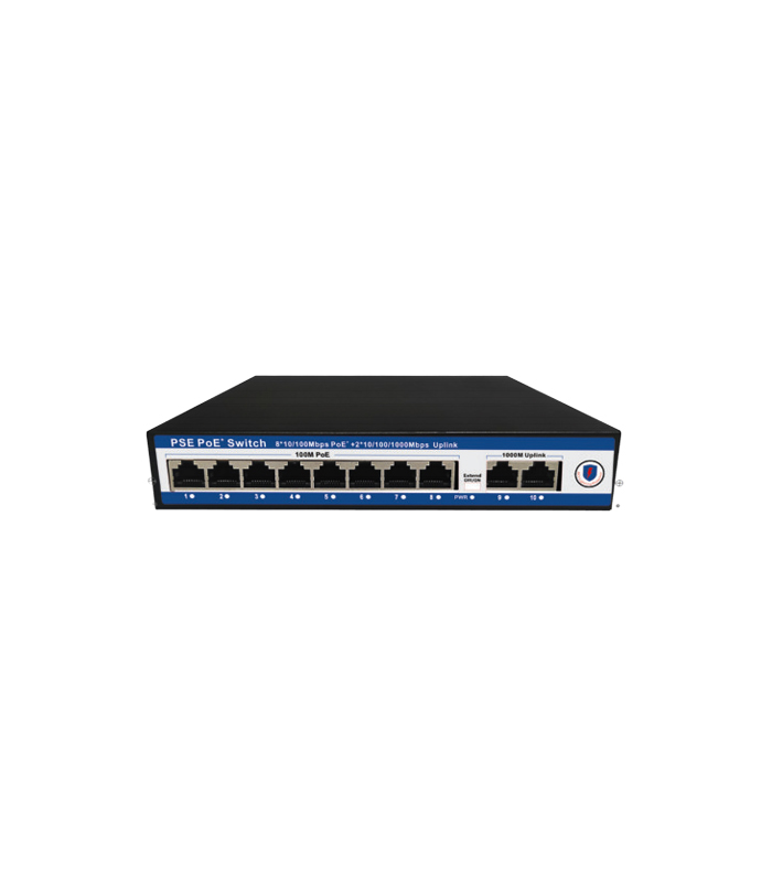NVC-PSE0820G 8 PORT POE 2 PORT UPLİNK 100/1000Mb SWİTCH