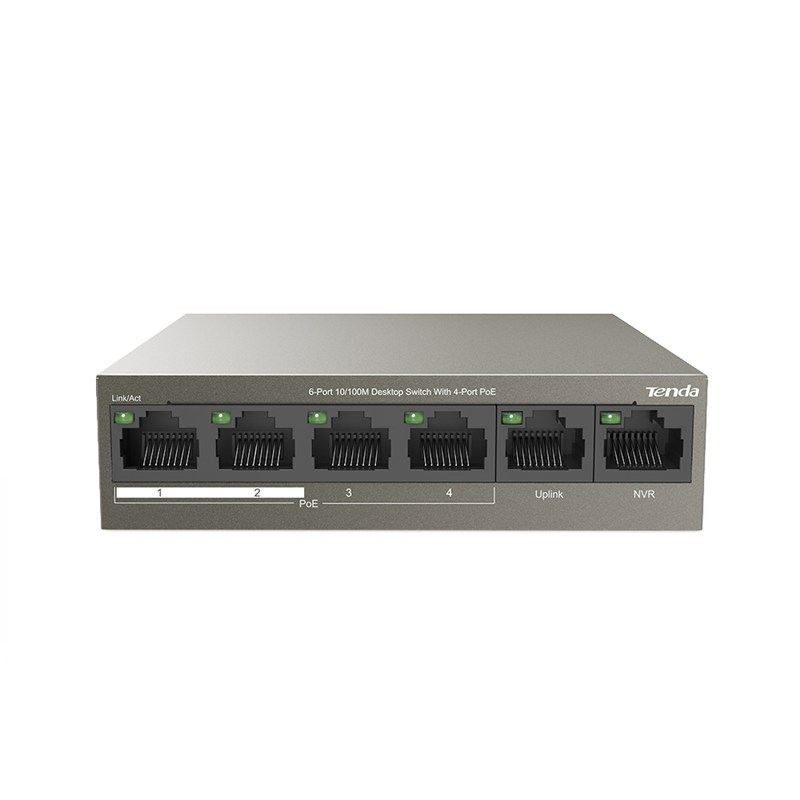 Tenda TEF1106P-4-63W 6 Port 10/100M 4-Port PoE Switch