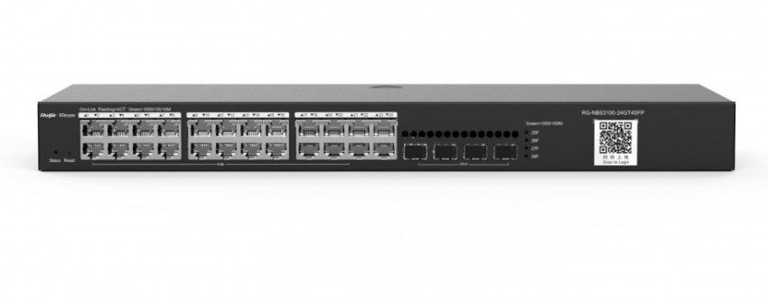 Ruijie Reyee RG-NBS3100-24GT4SFP-P 24 Port 10/100/1000 +4SFP POE 370W Yön Switch