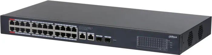 Dahua CS4228-24GT-375 28 Port 10/100/1000 24xPOE 375W +2SFP Yönetilebilir Switch