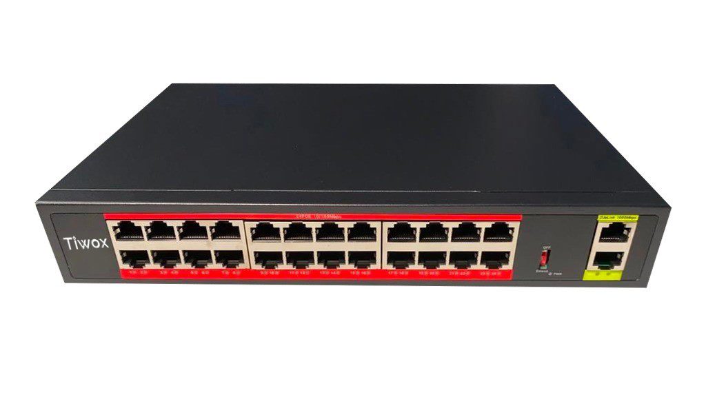 Tiwox TP-G2420-POE300W 24 Port 10/100 +2 Port Gigabit SFP POE Rack Switch